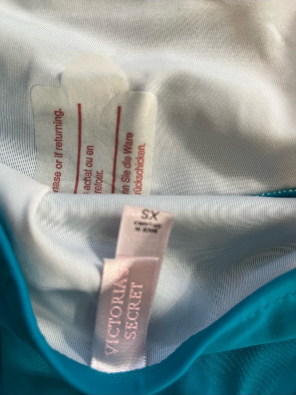 Victoria Secret Women’s Teal Two-Piece Swim Set Comfortable Halter Bikini XS New - Picture 8 of 8